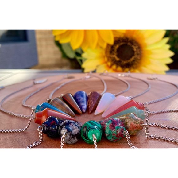 Tigers Eye Dowsing Pendulum Bracelet - Picture 8 of 10